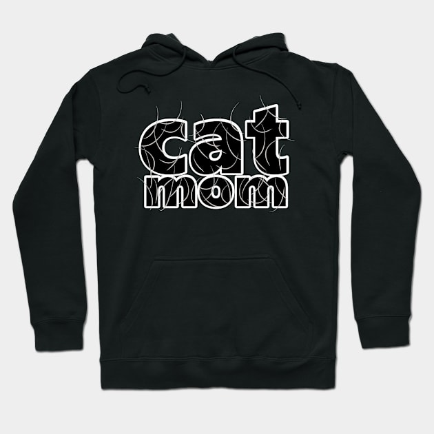 Cat Mom White Hair Hoodie by Frame and Bar